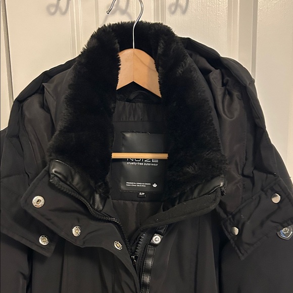 Noize Kristel Black Hooded Parka Winter Coat size S - Picture 5 of 12